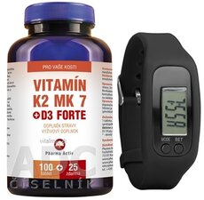 Pharma Activ Vitamin K2 MK 7 + D3 FORTE tbl 100 + 25 zdarma (125 ks) + Fitness náramek