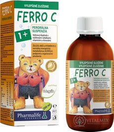 Pharmalife FERRO C 1+ perorální suspenze, banánová příchuť 1x200 ml