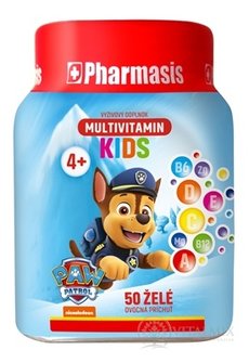 Pharmasis MULTIVITAMIN KIDS Tlapková patrola želé pro děti, modré 1x50 ks