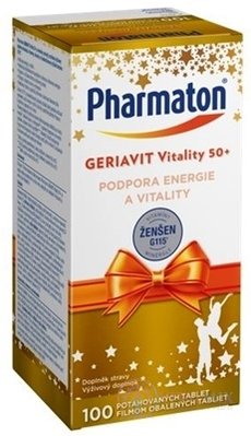 Pharmaton GERIAVIT Vitality 50+ VÁNOCNÍ BALENÍ tbl 1x100 ks