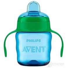 AVENT HRNEK Klasik 200 ml s držadly od 6 měsíců, silikonový náustek, chlapec 1x1ks