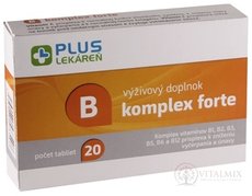 PLUS LÉKÁRNA B komplex Forte tbl 1x20 ks