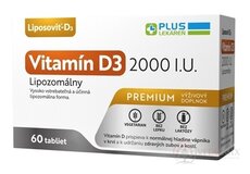 PLUS LÉKÁRNA Lipozomální vitamín D3 2000 IU tbl 1x60 ks