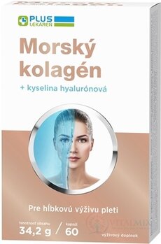PLUS LÉKÁRNA Mořský kolagen + kyselina hayluronová cps 1x60 ks
