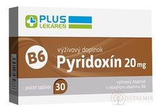 PLUS LÉKÁRNA Pyridoxin 20 mg (vitamín B6) tbl 1x30 ks