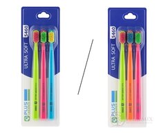 PLUS LÉKÁRNA ULTRA SOFT 5460 kit zubní kartáček (mix barev) 1x3 ks