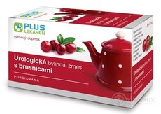 PLUS LÉKÁRNA Urologická bylinná směs s brusinkami porcovaná, nálevový sáčky 20x1,5 g (30 g)