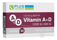 PLUS LÉKÁRNA Vitamin A + D 5000 IU / 400 IU cps 1x30 ks