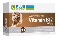 PLUS LÉKÁRNA Vitamin B12 500 mikrogramů tbl 1x100 ks