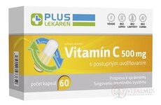 PLUS LÉKÁRNA Vitamin C 500 mg Long effect cps 1x60 ks