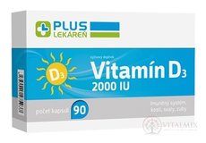 PLUS LÉKÁRNA Vitamin D3 2000 IU cps 1x90 ks