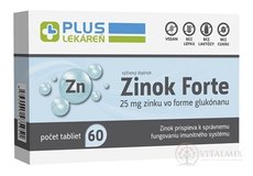 PLUS LÉKÁRNA Zinek Forte tbl 1x60 ks