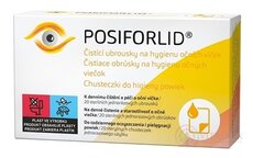 POSIFORLID Ubrousky pro hygienu očních víček čistící, jednorázové, sterilní 1x20 ks