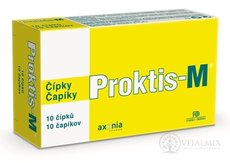 PROKTIS-M rektální čípky na hojení ran s obsahem kyseliny hyaluronové 1x10 ks
