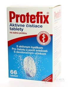 Protefix Aktivní čístící tablety na zubní protézu tbl eff 1x66 ks