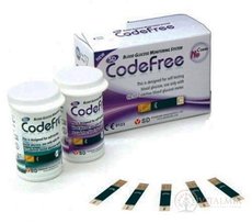 Proužky testovací ke glukometru SD Codefree 2x25 ks (50 ks)