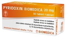 PYRIDOXIN BIOMEDICE 20 mg tbl 3x10 ks (30 ks)