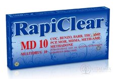 RapiClear MD 10 (multidrug 10) IVD, test drogový na automatická diagnóza 1x1 ks