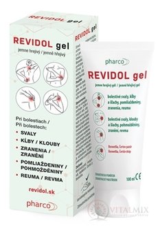 REVIDOL gel jemně hřejivý, při bolesti 1x100 ml