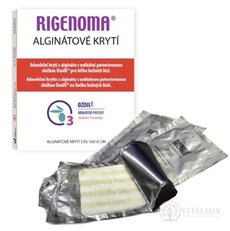 RIGENOMA Alginátové KRYTÍ 10x10 cm, s Ozoile 1x5 ks