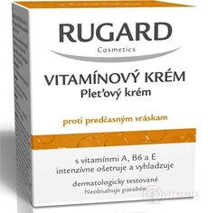 Rugard vitamínový KRÉM proti předčasným vráskám, bez parabenů, 1x50 ml