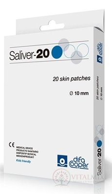 Saliver - 20 náplast na odstr. bradavic s kys. salicylovou Ø 10 mm, 1x20 ks