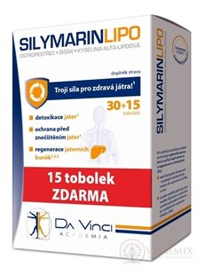 SILYMARIN LIPO - Da Vinci Academia cps 30+15 zdarma (45 ks)