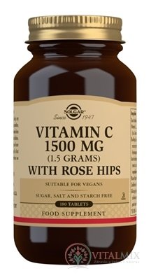 Solgar Vitamin C 1500 mg se šipkami tbl 1x180 ks