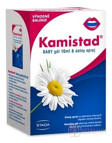 STADA Kamistad coopack Baby gel &amp; ústní sprej gel 10 ml + sprej 20 ml, 1x1 set