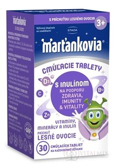 STADA Marťánci s inulinem cucavé tablety příchuť lesní ovoce 1x30 ks