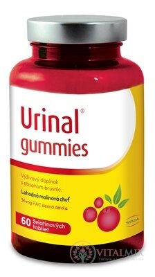 STADA Urinal gummies želatinové tablety, příchuť malina 1x60 ks