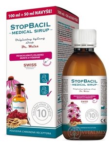 STOPBACIL Medical sirup Dr. Weiss (100 ml + 50 ml navíc) 1x150 ml