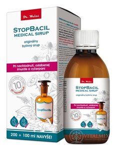 STOPBACIL Medical sirup Dr. Weiss (200 ml + 100 ml navíc) 1x300 ml