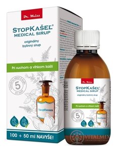 STOPKAŠEĽ Medical SIRUP - Dr.Weiss při kašli, 100 + 50 ml navíc (150 ml)