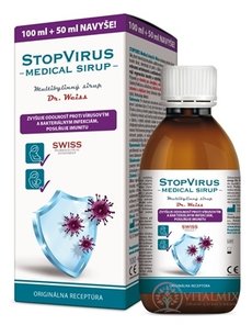 STOPVIRUS Medical sirup - Dr. Weiss multibylinný sirup (100 ml + 50 ml navíc) 1x150 ml