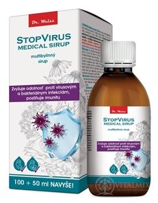 STOPVIRUS Medical sirup - Dr. Weiss multibylinný sirup (100 ml + 50 ml navíc) 1x150 ml