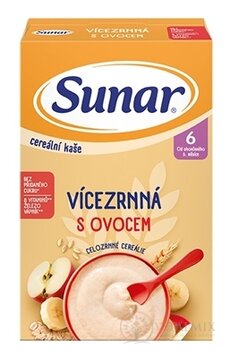 Sunar Cereální kaše VIACZRNNÁ S OVOCÍM (od ukonč. 6. měsíce) 1x210 g