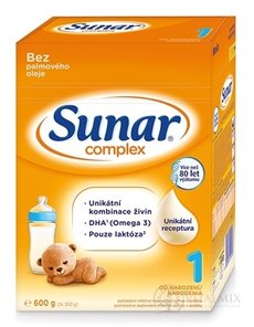 Sunar Complex 1 počáteční mléčná výživa (od narození) (inov.2020) 1x600 g