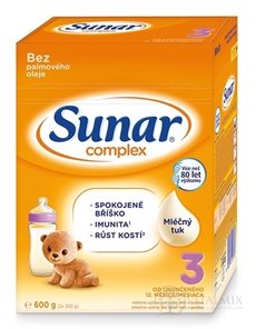 Sunar Complex 3 mléčná výživa (od ukonč. 12. měsíce) (inov.2020) 1x600 g