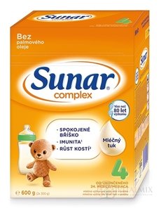 Sunar Complex 4 mléčná výživa (od ukonč. 24. měsíce) (inov.2020) 1x600 g