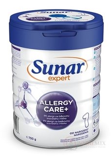 Sunar Expert ALLERGY CARE + 1 kojenecká výživa (od narození) (inů. 2020) 1x700 g