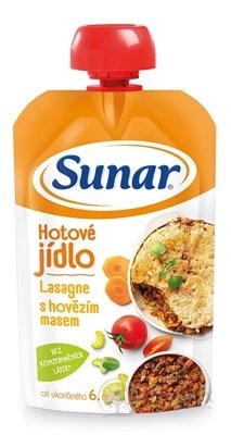Sunar Hotové jídlo Lasagne s hovězím masem (od ukonč. 6. měsíce) 1x120 g