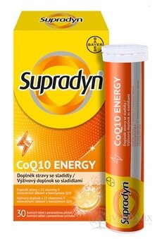 Supradyn CoQ10 Energy šumivé tablety s pomerančovou příchutí 1x30 ks