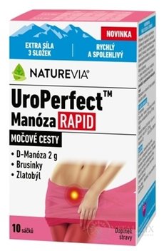 SWISS NATUREVIA UroPerfect Manóza RAPID prášek v sáčcích 1x10 ks