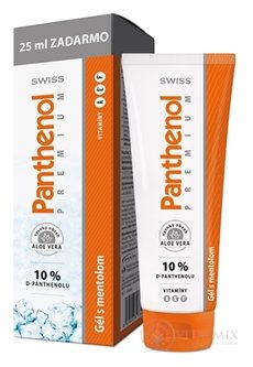 SWISS Panthenol PREMIUM Gel s mentolem 100 + 25 ml zdarma (125 ml)