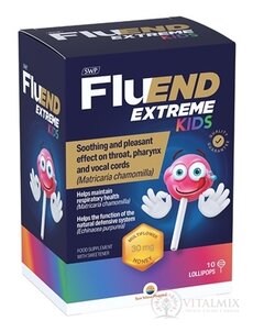 SWP FluEND EXTREME KIDS lízátka s příchutí medu 1x10 ks