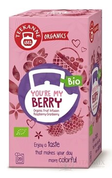 TEEKANNE ORGANICS BIO YOU´RE MY BERRY ovocně-bylinný čaj, maliny a brusinky 20x2,25 g (45 g)