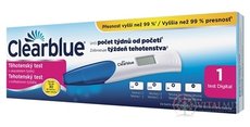 Těhotenský test Clearblue (CB9) digitální, s indikátorem termínu početí / s indikátorem týdne 1x1 ks