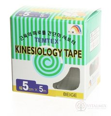 TEMTEX KINESOLOGY TAPE tejpovací páska, 5 cm x 5 m, béžová 1x1 ks