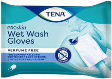 TENA Vlhčené rukavice pro mytí wet wash gloves, neparfémované 1x8 ks